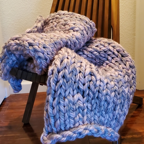Other - Hand crafted Wool blend blanket. See additional listing